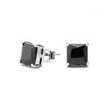 BLACK C.Z STUDS