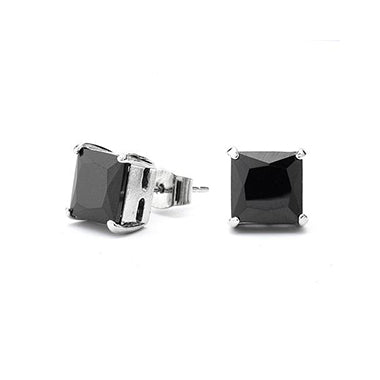 BLACK C.Z STUDS