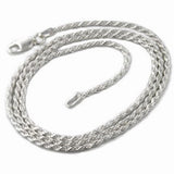 Diamond Cut Solid Rope Chain