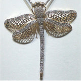 "Fly"Gold Dragonfly Pendant