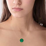 "GRACE" GREEN ONYX PENDANT