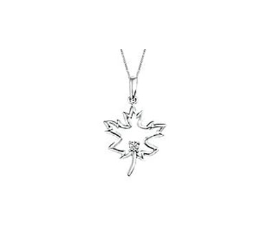 Fire & Ice™ Canadian Maple Leaf Pendant