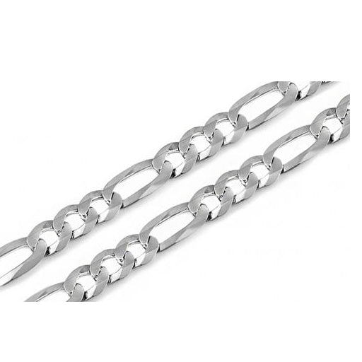 STERLING SILVER FIGARO CHAIN