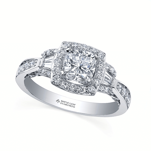"ZOE" MAPLE LEAF™ CANADIAN  DIAMOND RING