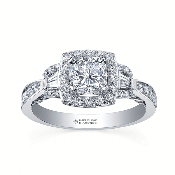 "ZOE" MAPLE LEAF™ CANADIAN  DIAMOND RING