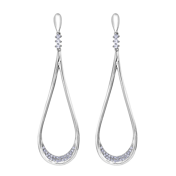 "CIENNA" DIAMOND DANGLE EARRINGS