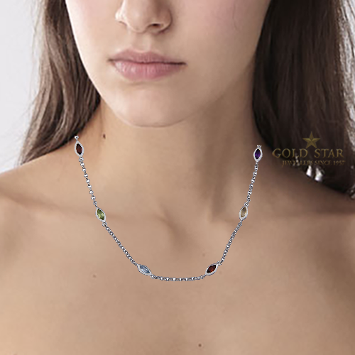 ELLE™ MULTI GEM NECKLACE