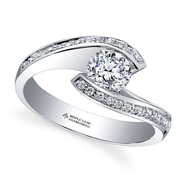 "STELLA" MAPLE LEAF™ DIAMOND RING