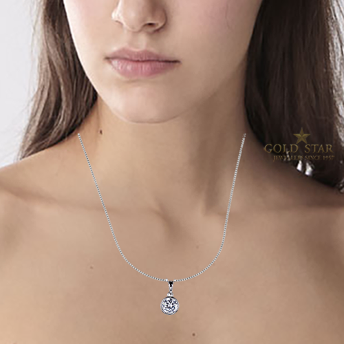 "Louisa" Reign CZ Bezel Pendant