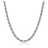 Diamond Cut Solid Rope Chain